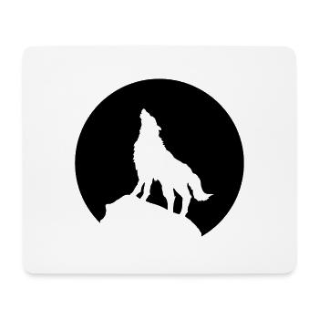 wolf - Mouse Pad (horizontal) - white - Front