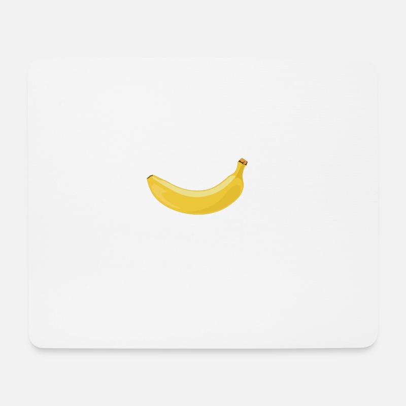 Warum ist die Banane krumm? Frage und Antworten - Mousepad (Querformat) - Weiß