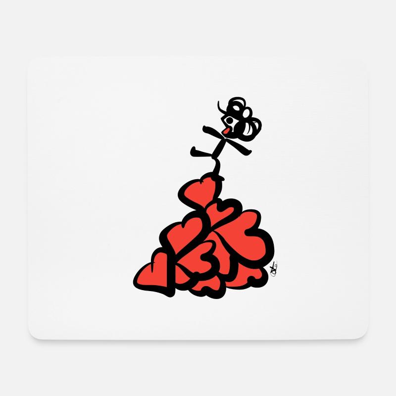 Kuoro on pile - Mouse Pad (horizontal) - white