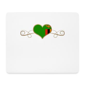 Gold Love Land Wurzeln Sambia - Mousepad (Querformat) - Weiß - Vorne