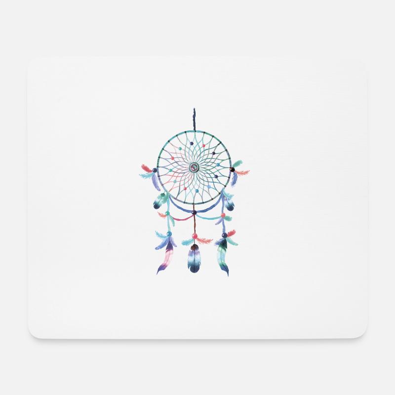 Traumfänger - Mousepad (Querformat) - Weiß