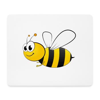 fleißiges Bienchen - Mousepad (Querformat) - Weiß - Vorne