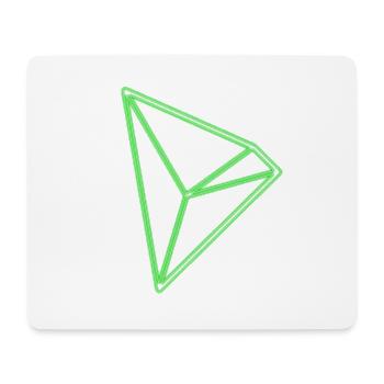 Tron TRX Tronix Coin Blockchhain crypto-monnaie - Tapis de souris (format paysage) - blanc - Devant