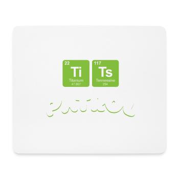 Tits Patrol - cadeau noir - Tapis de souris (format paysage) - blanc - Devant