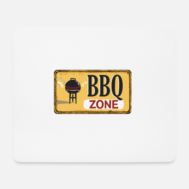 bbqzone - Mousepad (Querformat) - Weiß