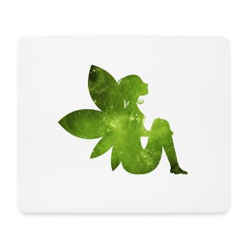 Green fairy gift idea elf - Mouse Pad (horizontal) - white - Front