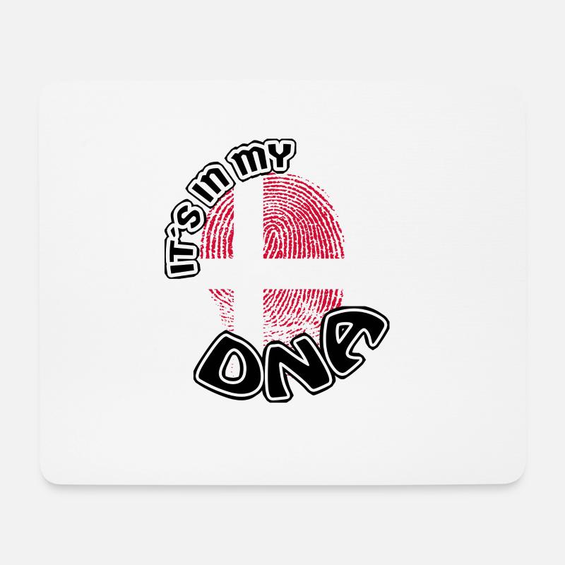 Gift Its in my dna dns roots Denmark - Mouse Pad (horizontal) - white