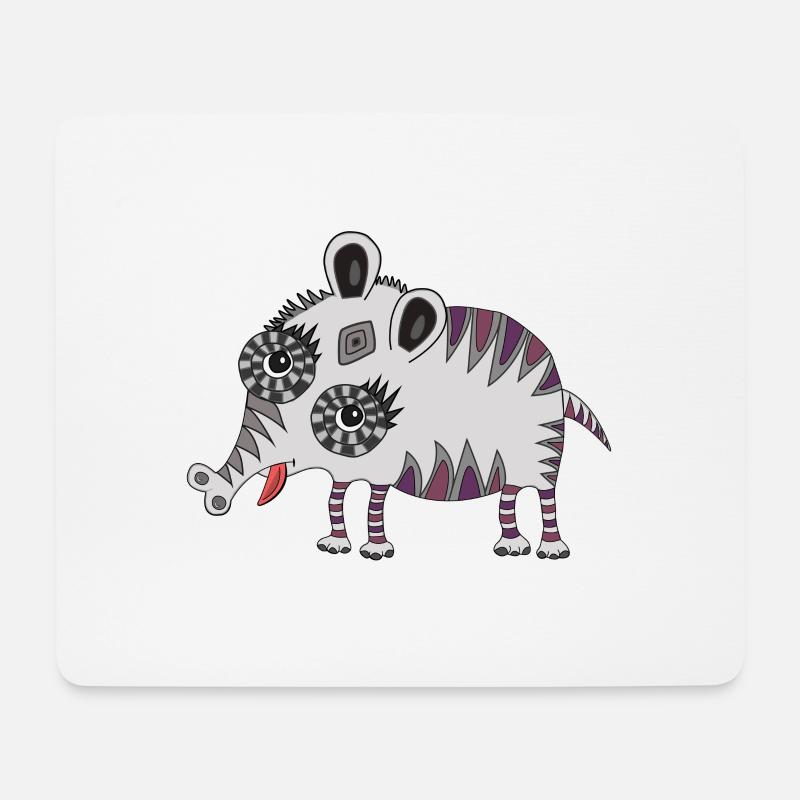 kleine Monster - Mousepad (Querformat) - Weiß