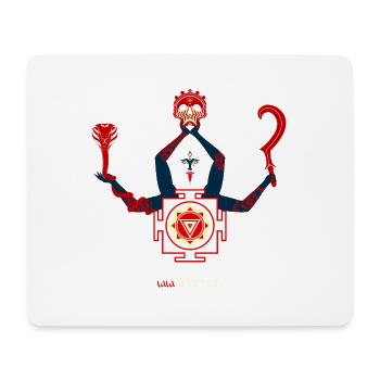 Kali Goddess Blue - Mouse Pad (horizontal) - white - Front