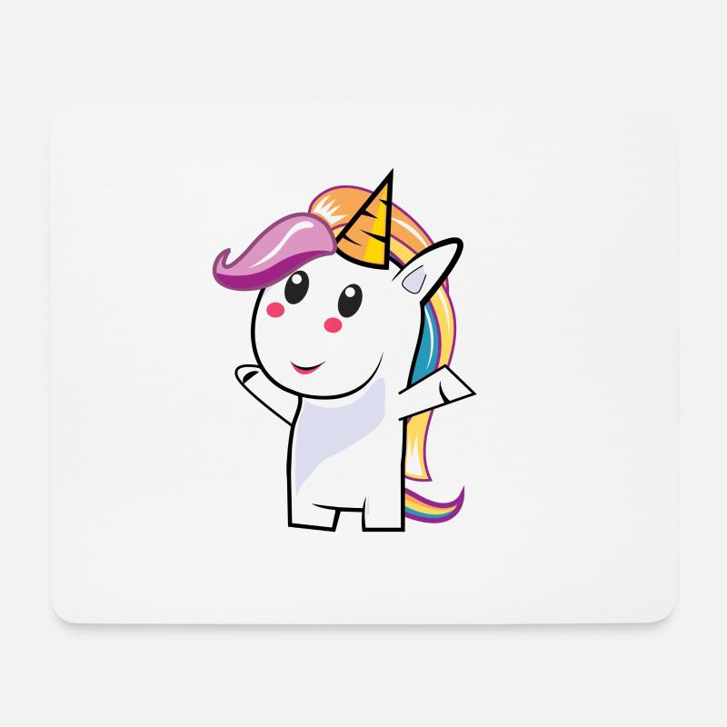 coupe Unicorn - Tapis de souris (format paysage) - blanc