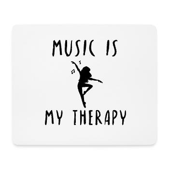 Musik Theraphie Leben Geschenk Idee Tanzen - Mousepad (Querformat) - Weiß - Vorne