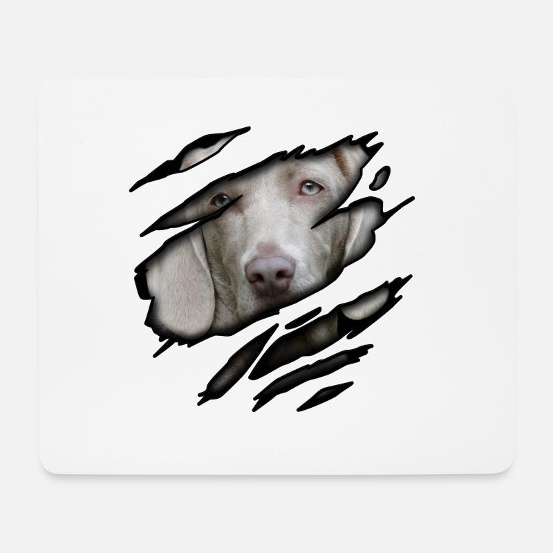 Weimaraner in mir - Mousepad (Querformat) - Weiß
