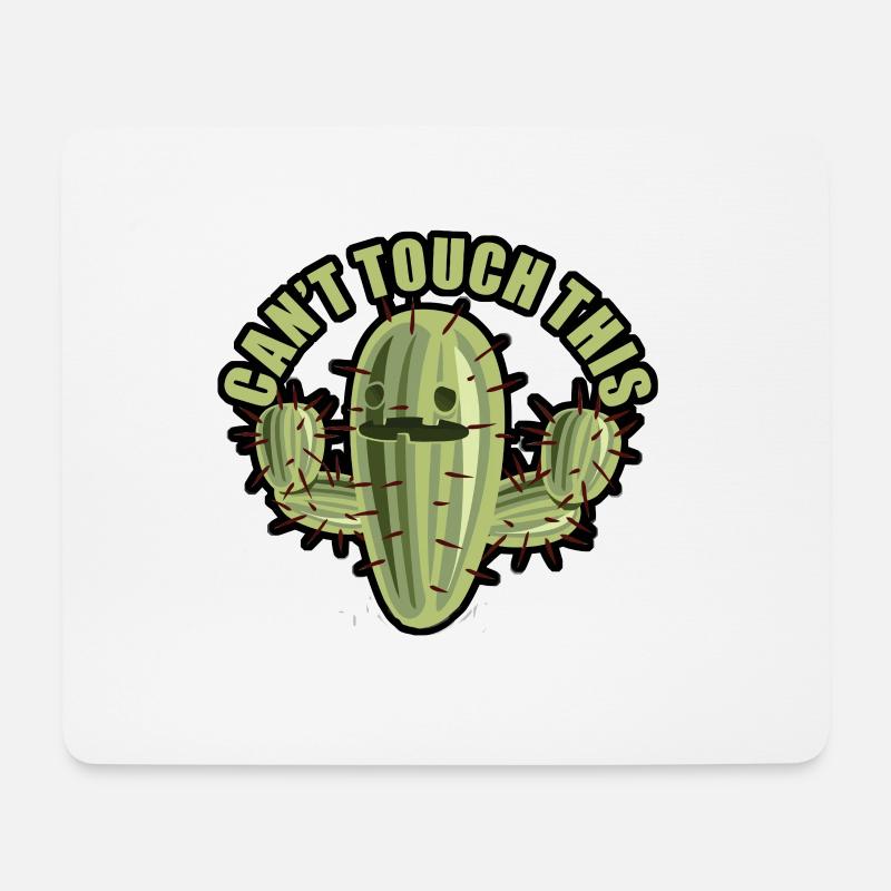 cant touch this - Mousepad (Querformat) - Weiß