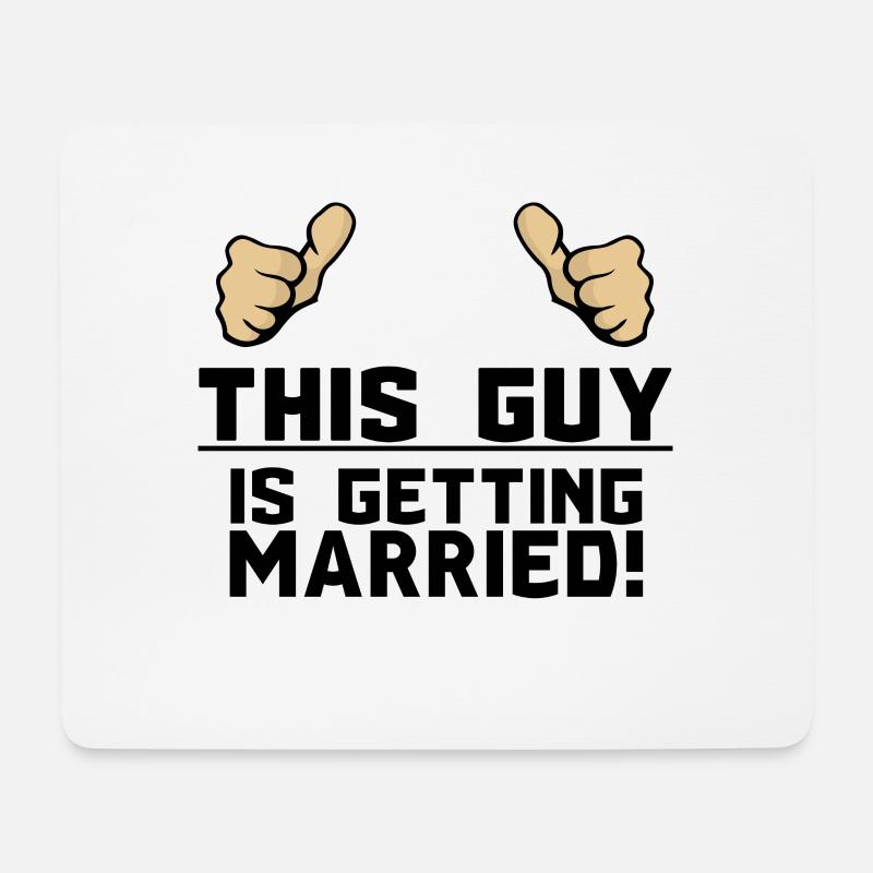 Dieser Kerl Heiratet Hochzeit Spruch Geschenk Idee - Mousepad (Querformat) - Weiß
