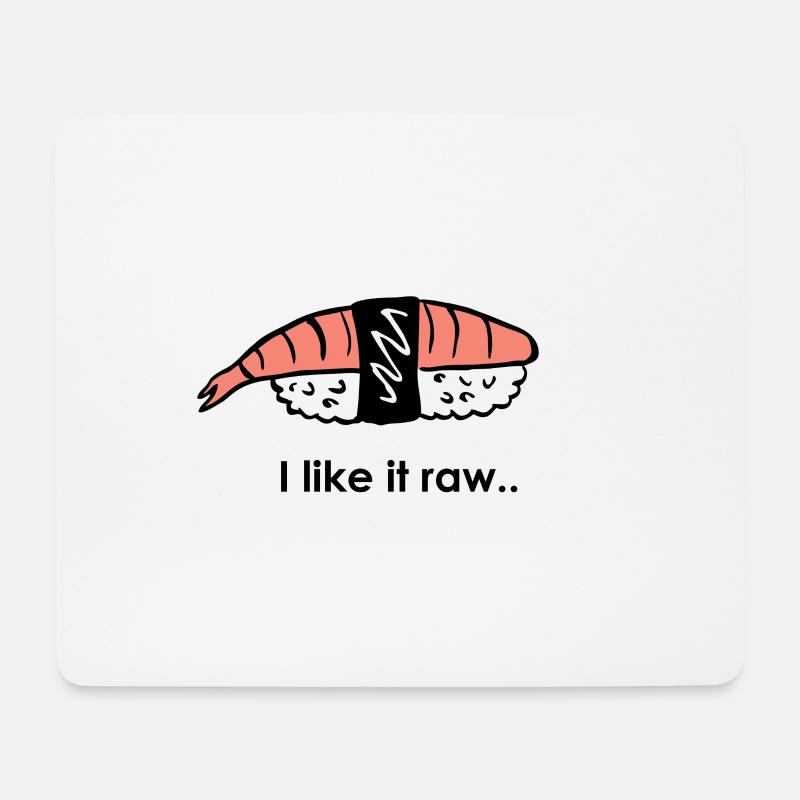 LIKE IT RAW | COLORED - Mousepad (Querformat) - Weiß