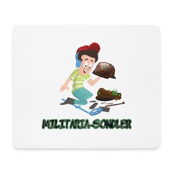 Sondeln - der Militaria-Sondler WW2 Schatzsuche - Mousepad (Querformat) - Weiß - Vorne