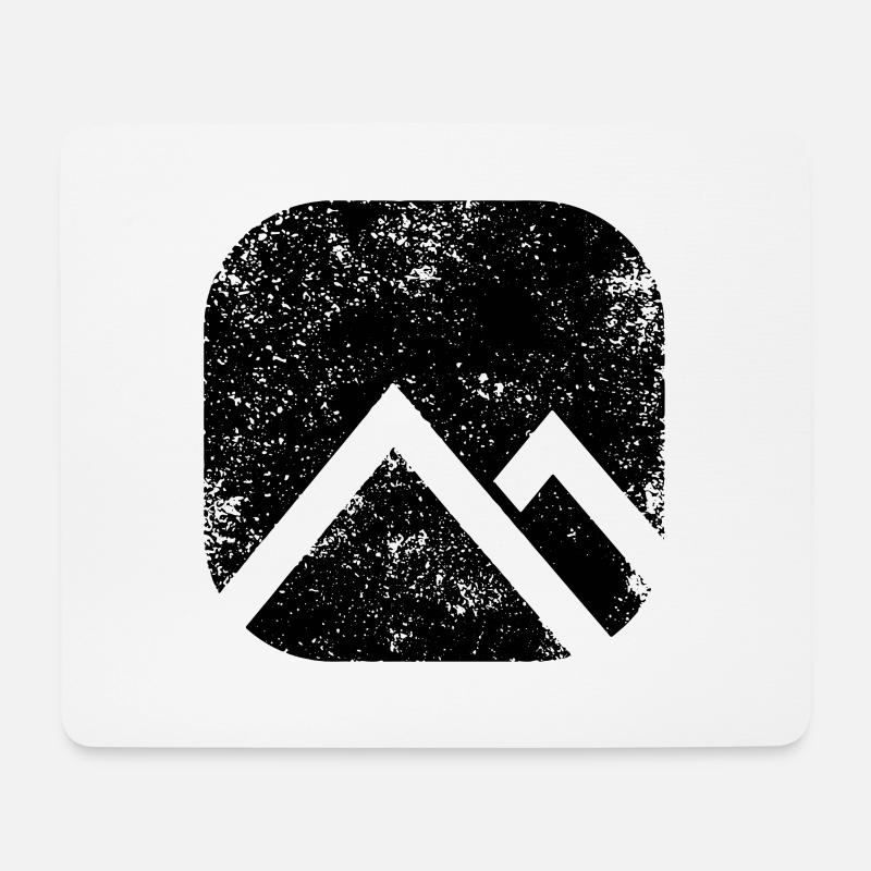 SHAPES FORMEN GRUNGE - Mousepad (Querformat) - Weiß