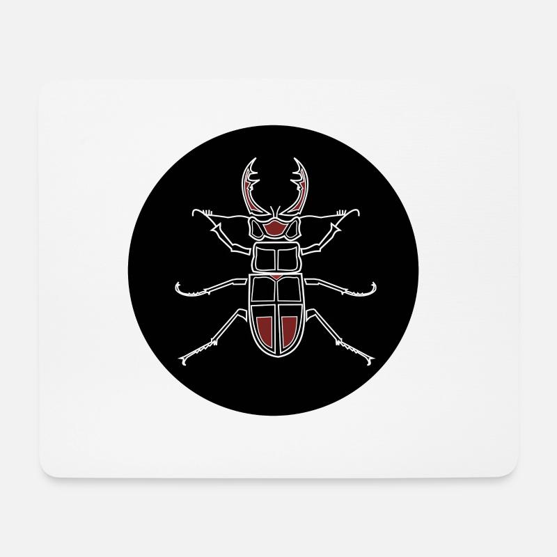 Hirschkäfer - Natur - Mousepad (Querformat) - Weiß