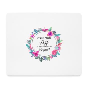 Un EVJF au TOP - Tapis de souris (format paysage) - blanc - Devant