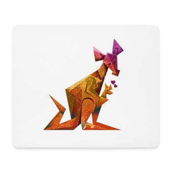 kangourou - Tapis de souris (format paysage) - blanc - Devant