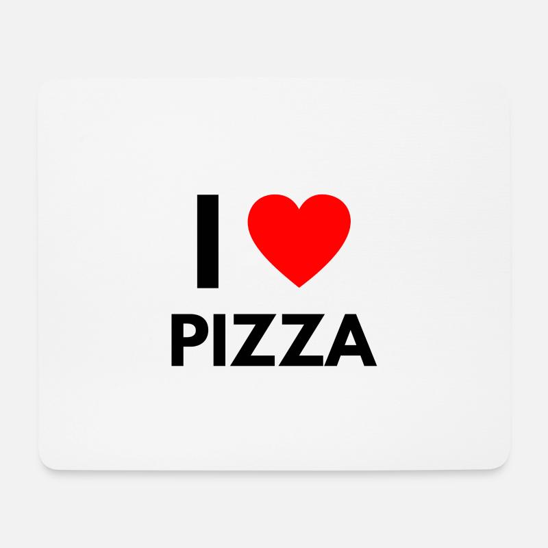 I Love Pizza Gift - Tapis de souris (format paysage) - blanc