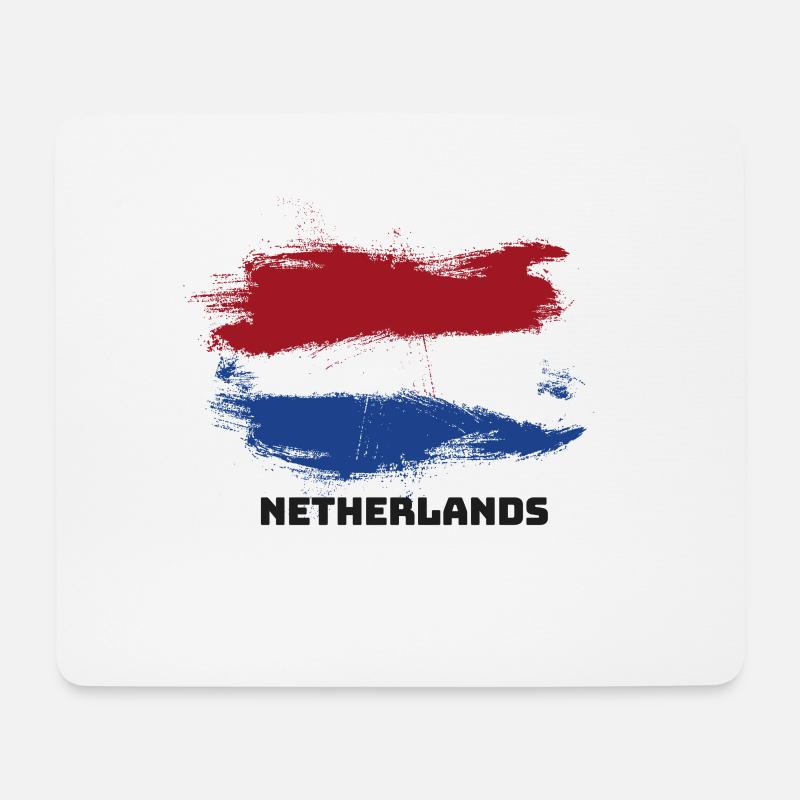 Netherlands Holland flag flag - Mouse Pad (horizontal) - white