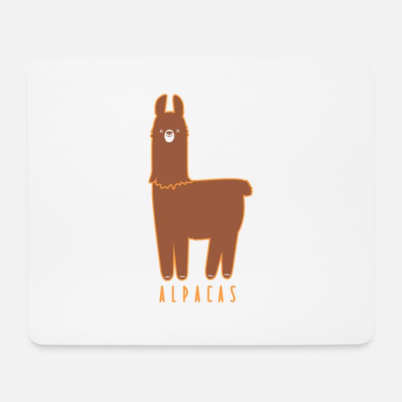 I just freaking love Alpakas Lustiges Geschenk - Mousepad (Querformat) - Weiß
