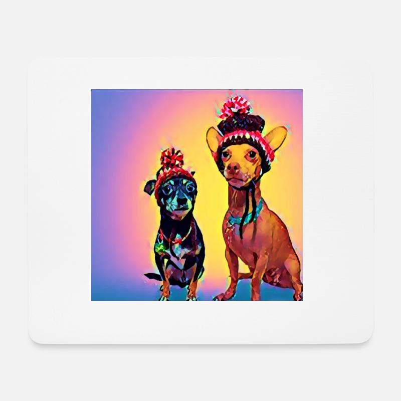 Pop-Art - Mousepad (Querformat) - Weiß