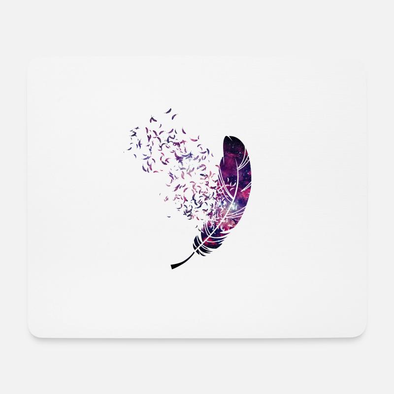 light as a feather - Mouse Pad (horizontal) - white