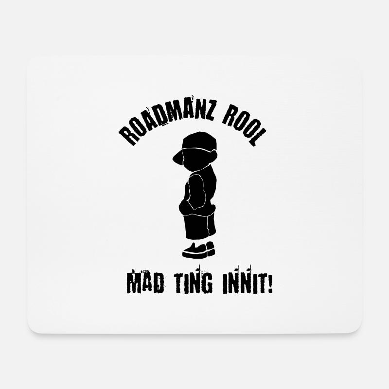Roadmanz Rool - Mad Ting Innit - Schwarz - Mousepad (Querformat) - Weiß