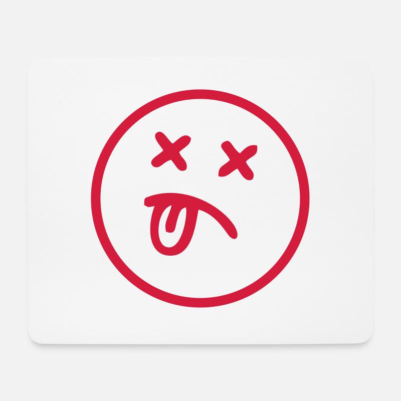 Smiley - SMILE - Mousepad (Querformat) - Weiß