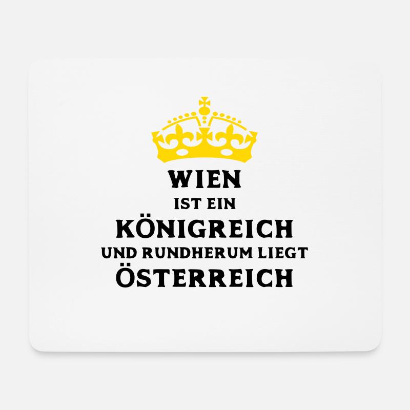WIEN - Mousepad (Querformat) - Weiß