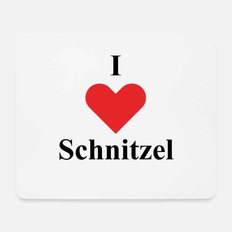 i love schnitzel - Mouse Pad (horizontal) - white