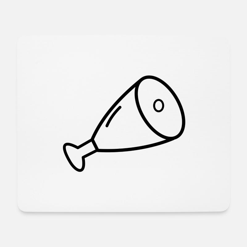 Meat mace ham food gift idea - Mouse Pad (horizontal) - white