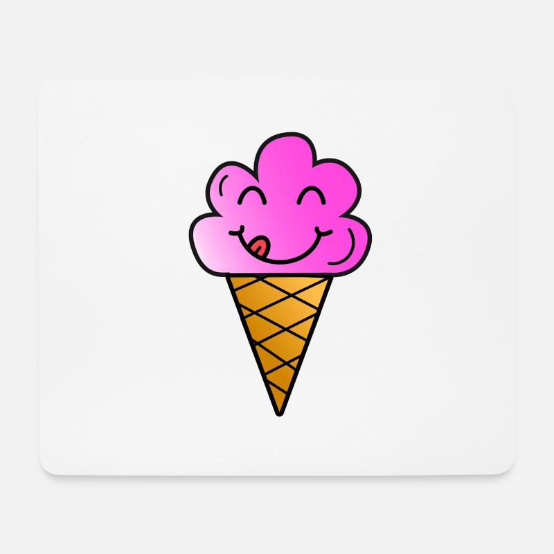 ice cream - Mouse Pad (horizontal) - white