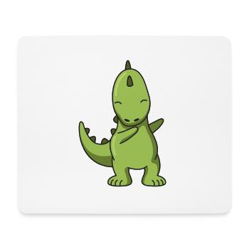 Dino dabbing Geschenk Hip Hop Tanz tanzen trex - Mousepad (Querformat) - Weiß - Vorne