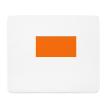 Orange - Mousepad (Querformat) - Weiß - Vorne