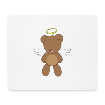 Teddy ange - Tapis de souris (format paysage) - blanc - Devant