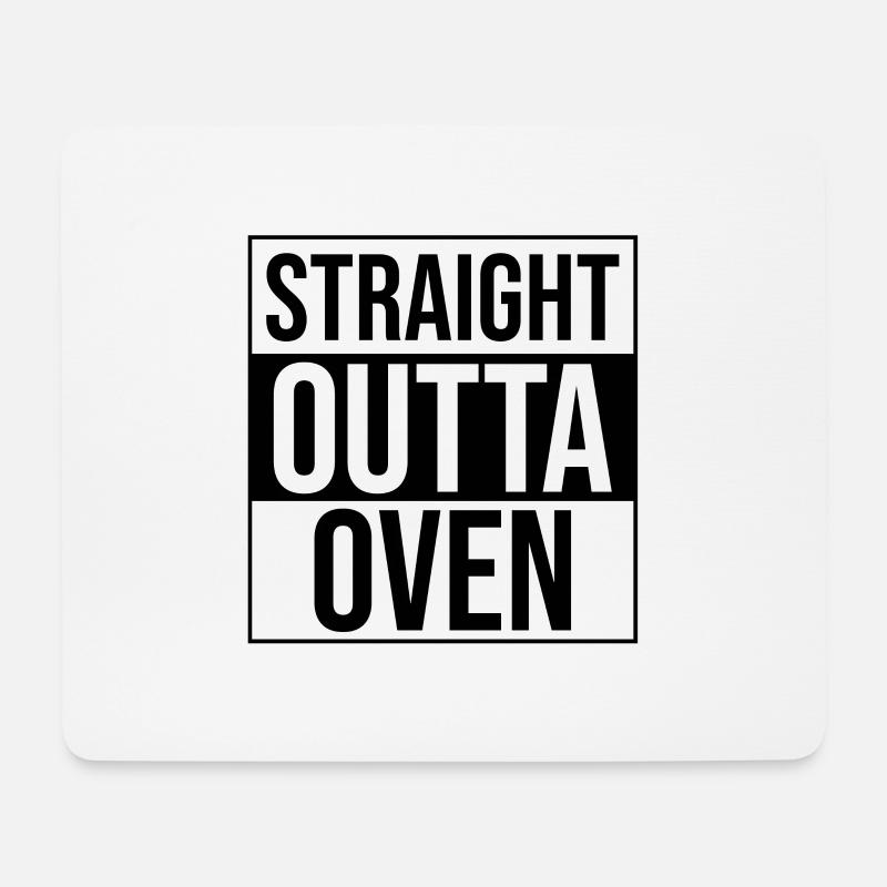 Backen aus dem Ofen Bäcker Geschenk idee Bäckerin - Mousepad (Querformat) - Weiß