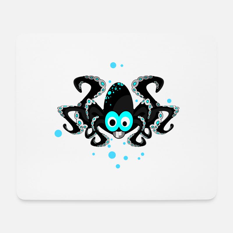 octopus - Mousepad (Querformat) - Weiß