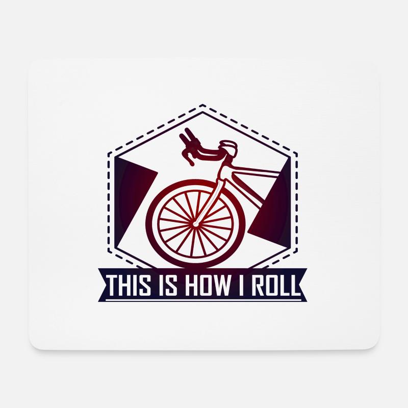 Fahrrad. So rolle ich - Mousepad (Querformat) - Weiß