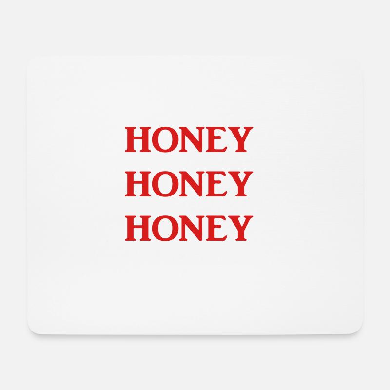 HONEY HONEY HONEY HONIG HONIG HONIG 2 - Mousepad (Querformat) - Weiß