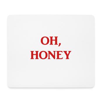 OH HONEY - Mousepad (Querformat) - Weiß - Vorne