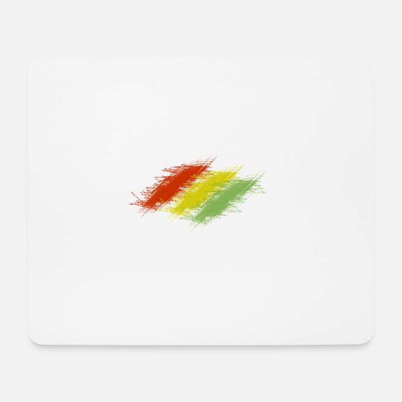 Rasta Scratches - Mousepad (Querformat) - Weiß