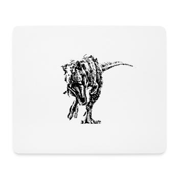 T-Rex - Mousepad (Querformat) - Weiß - Vorne