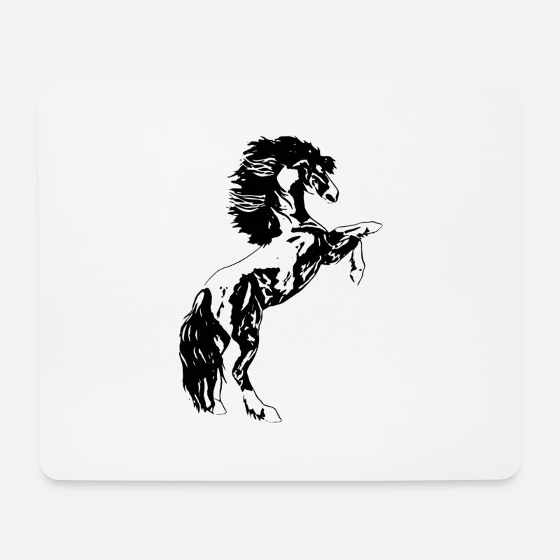 stallion - Mouse Pad (horizontal) - white