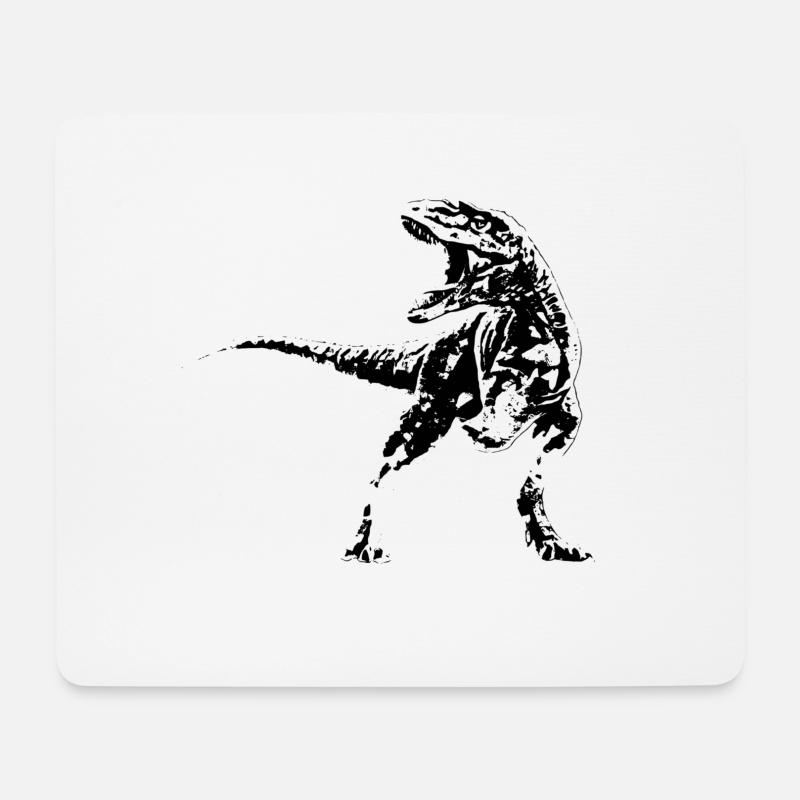 Tyrannosaurus Rex - Mouse Pad (horizontal) - white