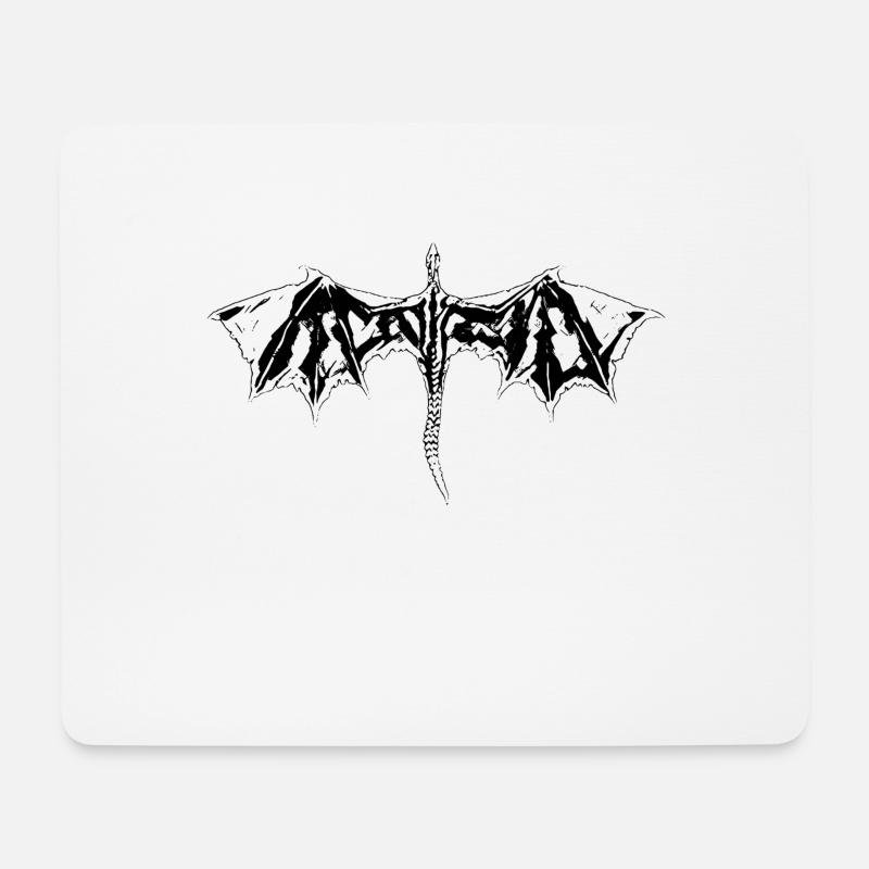 Drache - Mousepad (Querformat) - Weiß