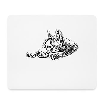 Husky - Mouse Pad (horizontal) - white - Front