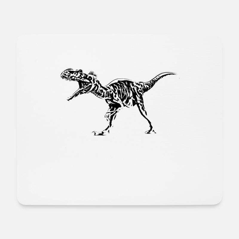 Allosaurus - Mousepad (Querformat) - Weiß